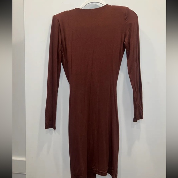 JLUX Label Brown Long Sleeve Dress - Picture 5 of 5